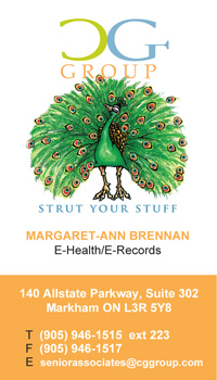 Margaret-Ann Brennan,
				P  905 946 1515 ext 223, seniorassociates@cggroup.com
